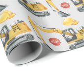 建築トラック&シンボルや象徴パターン ラッピングペーパー (ロールコーナー)