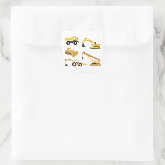 建築トラック スクエアシール (バッグ)