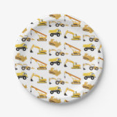 建築トラック ペーパープレート (正面)