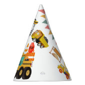 建築トラック |子供の誕生日パーティー パーティーハット (右)