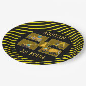 建築トラック |子供の誕生日パーティー ペーパープレート (アングル)