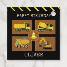 建築トラック |年の誕生日パーティーのレビュー フェイバータグ