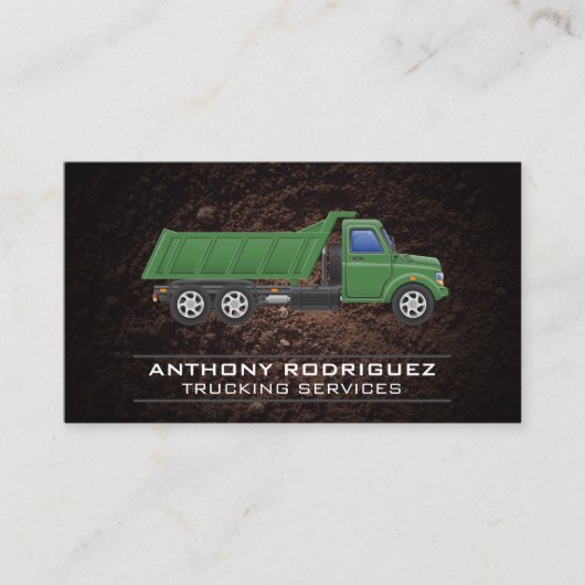 建築トラック | 汚れ 名刺 (正面)