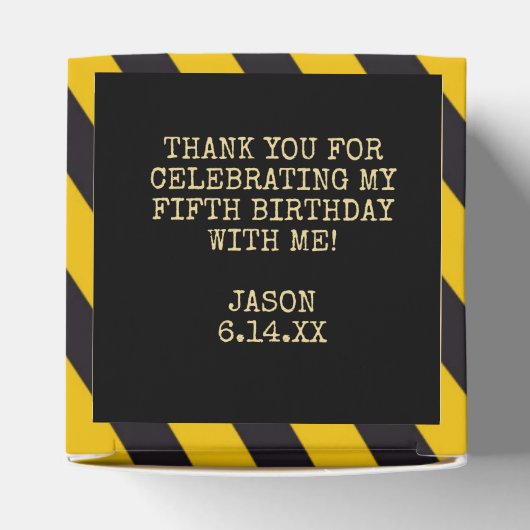 建築トラック |男の子の誕生日会感謝してい フェイバーボックス (上部)