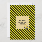 建築トラック |男の子をテーマにした誕生日パーティー 招待状 (裏面)