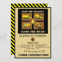 建築トラック |男の子をテーマにした誕生日パーティー