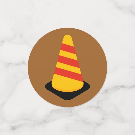 建築トラック |誕生日パーティーデコール コンフェッティ (スモール正面)