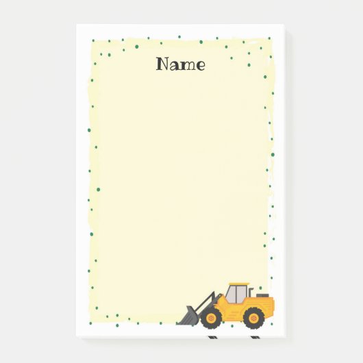 建築トラックItノート文房具 ポストイット (正面)