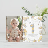 建築トラックONE誕生日パーティー 招待状 (スタンド正面)