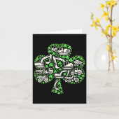建築トラックSt patricks dayボーイズキッズエクスチェ カード (黄色い花)