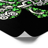 建築トラックSt patricks dayボーイズキッズエクスチェ ポスター (角)