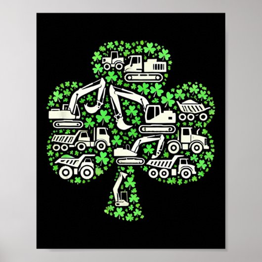 建築トラックSt patricks dayボーイズキッズエクスチェ ポスター (正面)