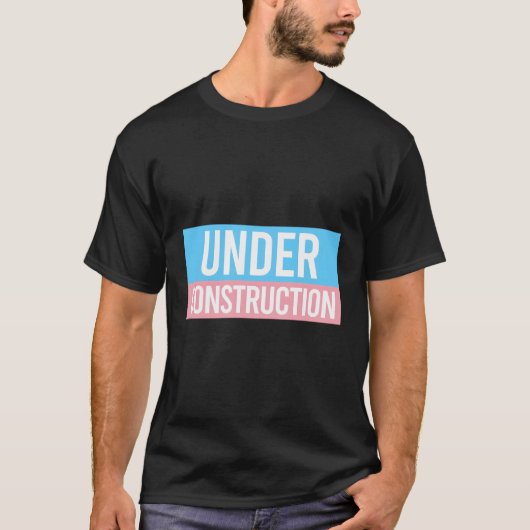 建築トランス旗下Lgbtqジェンダー・トランジット Tシャツ (正面)
