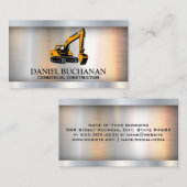 建築ドーザー |メタリック 名刺 (正面/裏面)