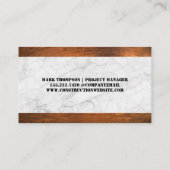 建築ハットレンチ及びハンマー 名刺 (裏面)