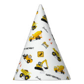 建築ハッピーバースデー名前をカスタムするany Age パーティーハット (右)