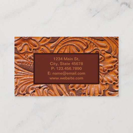 建築ハンディマンカウボーイカントリーウェスタン 名刺 (裏面)