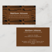 建築ハンディマンプロフェッショナルブラウン 名刺 (正面/裏面)