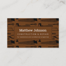 建築ハンディマンプロフェッショナルブラウン 名刺