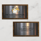 建築ハンドツール |アルミニウム金属 |木材 名刺 (正面/裏面)