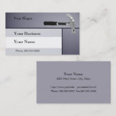 建築ハンマー名刺テンプレート 名刺 (正面/裏面)