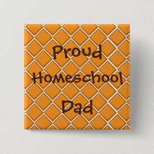 建築バックグラウンドhomeschoolパパ 缶バッジ