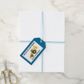 建築バックホカスタムーメッセージカード ギフトタグ (より糸つき)