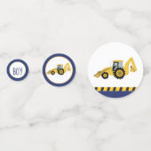 建築バックホベイビーシャワー紙吹雪 コンフェッティ (正面)