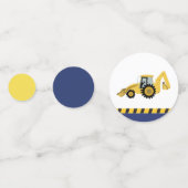 建築バックホベイビーシャワー紙吹雪 コンフェッティ (裏面)