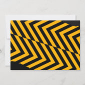 建築バックホー子供の誕生日パーティー写真 招待状 (裏面)