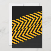 建築バックホ子供の誕生日パーティー 招待状 (裏面)