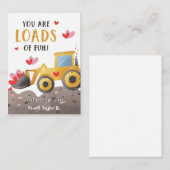 建築バレンタインデー子供へカード ノートカード (正面/裏面)