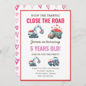 建築バレンタイン誕生日パーティーへの招待 招待状 (正面/裏面)