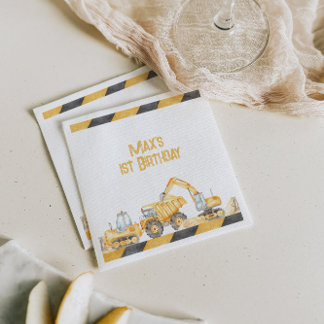 建築バースデーパーティナプキンズ スタンダードカクテルナプキン