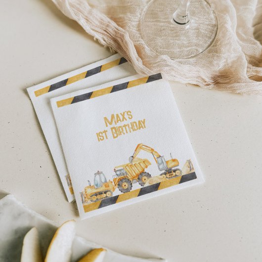 建築バースデーパーティナプキンズ スタンダードカクテルナプキン