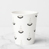 建築バースデーパーティベージュコーン紙カップ 紙コップ (裏面)