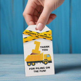 建築バースデーパーティーサンキューユーラベル ギフトタグ