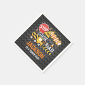 建築バースデーパーティーナプキンダンプトラック スタンダードカクテルナプキン (角)