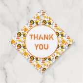 建築バースデーパーティーホワイトメッセージカード フェイバータグ (裏面)