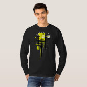 建築パターン抽象芸術工業1 Tシャツ (正面フル)