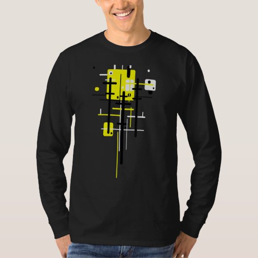 建築パターン抽象芸術工業1 Tシャツ (正面)