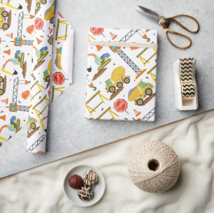 建築パターン誕生日 ラッピングペーパー