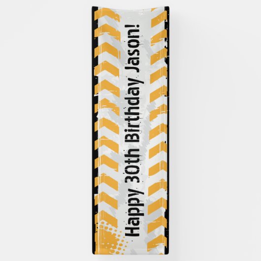 建築パーソナライズされた誕生日バナー 横断幕 (縦)