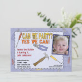 建築パーティの招待状と写真 招待状 (スタンド正面)