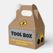 建築パーティーの好意ボックス フェイバーボックス (裏面サイド)