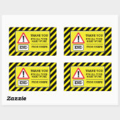 建築パーティーエンド感謝していユーのラベル貼り 長方形シール (シート)