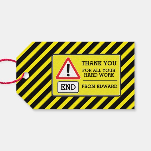 建築パーティーゲストシェブロンギフトラベル ギフトタグ (裏面横)