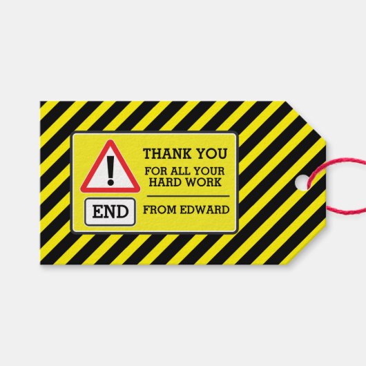 建築パーティーゲストシェブロンギフトラベル ギフトタグ (正面(横))