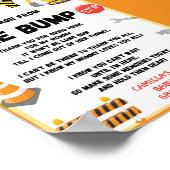 建築パーティーサイン、ベビーシャワーサイン ポスター (角)