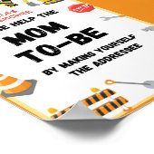 建築パーティーサイン、ベビーシャワーサイン ポスター (角)